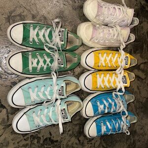 Converse Women's Multicolor Sneakers - Green, Purple, Yellow, Blue